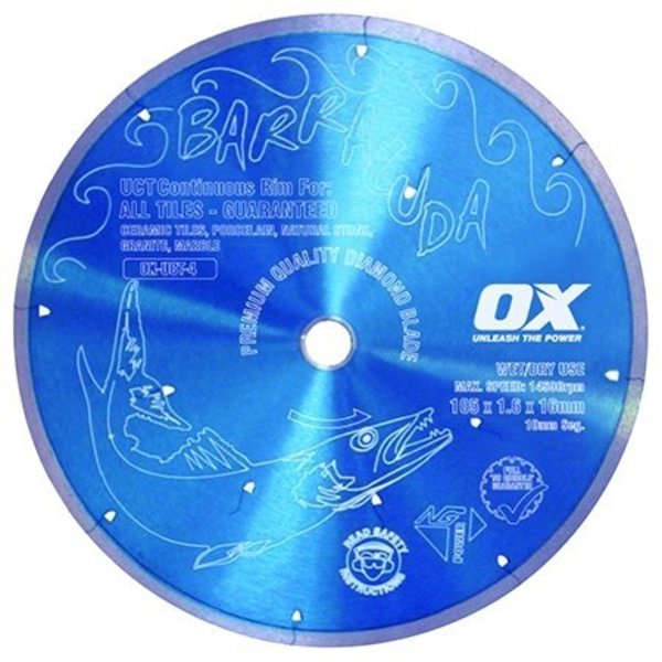 Ox Tools Ultimate Cuts All Tiles 14'' Diamond Blade - 1'' bore OX-UCT-14